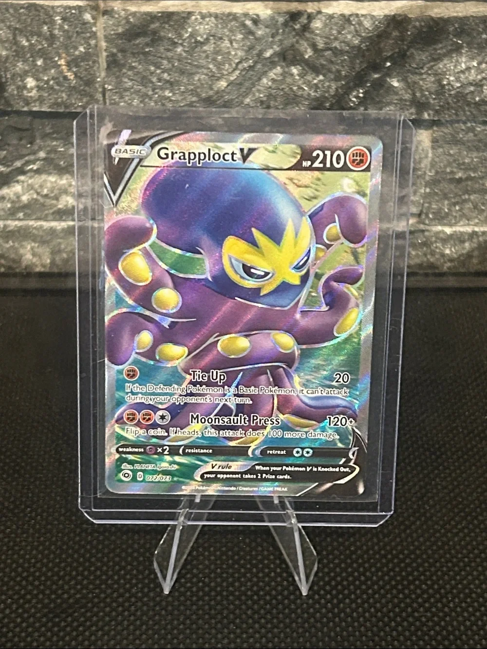 Pokemon | Toys | Pokemon Grapploct V Full Art Holo 72073 From Champions  Path 2020 | Poshmark